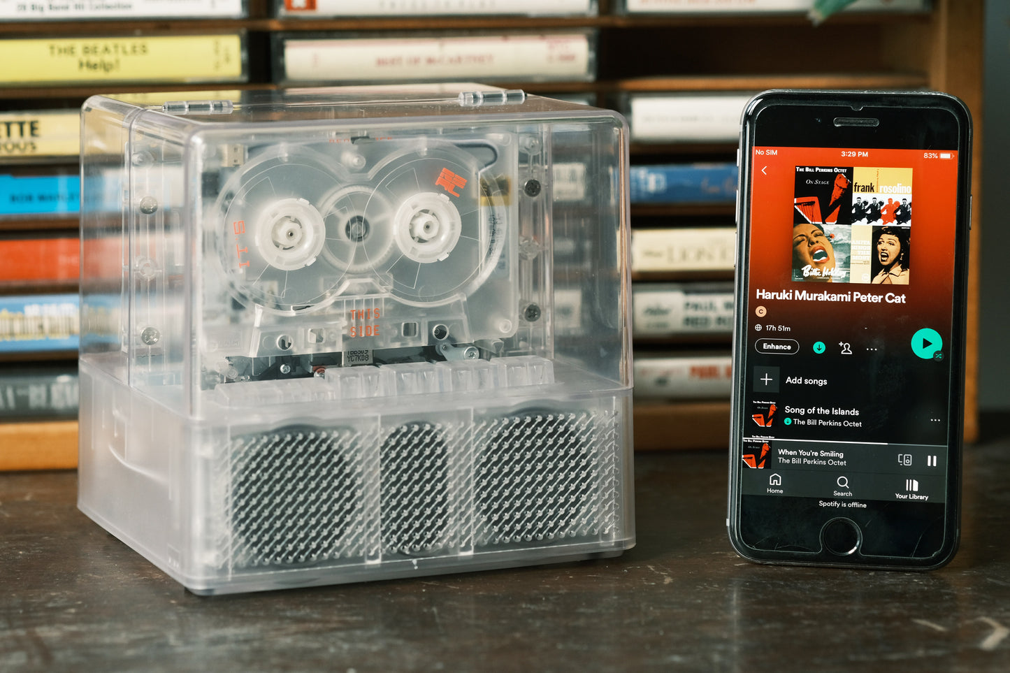 NINM Lab|Transparent -IT’S REAL Bluetooth Speaker + Cassette Player Combo |カセットプレーヤー|Bluetoothスピーカー