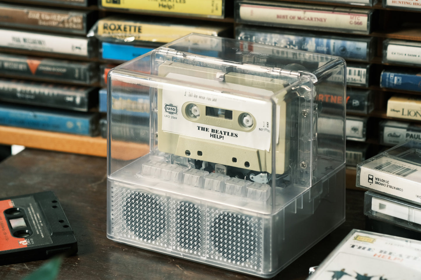 NINM Lab｜Transparent  -IT’S REAL Bluetooth Speaker + Cassette Player Combo ｜カセットプレーヤー｜Bluetoothスピーカー
