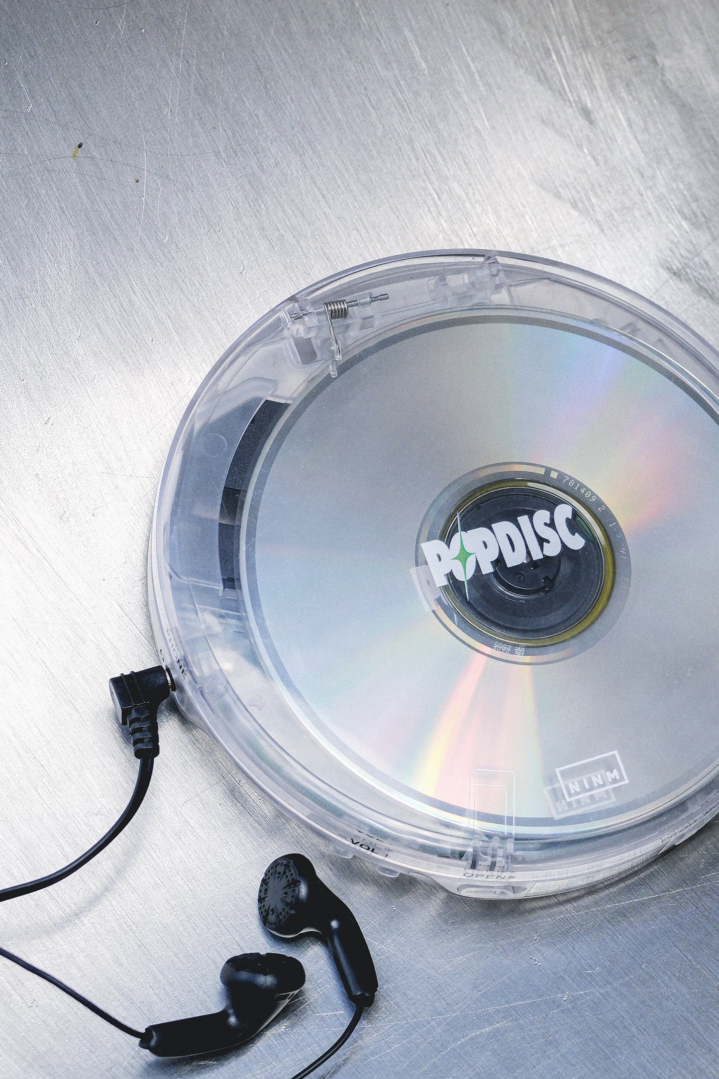 NINM Lab｜POPDISC™ Portable CD Player ｜Clear